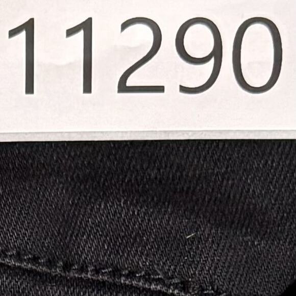 Driftwood Wyatt Jeans Womens L Black Pull On Boho Embroidered Hem Flare Leg NWT - Picture 14 of 14